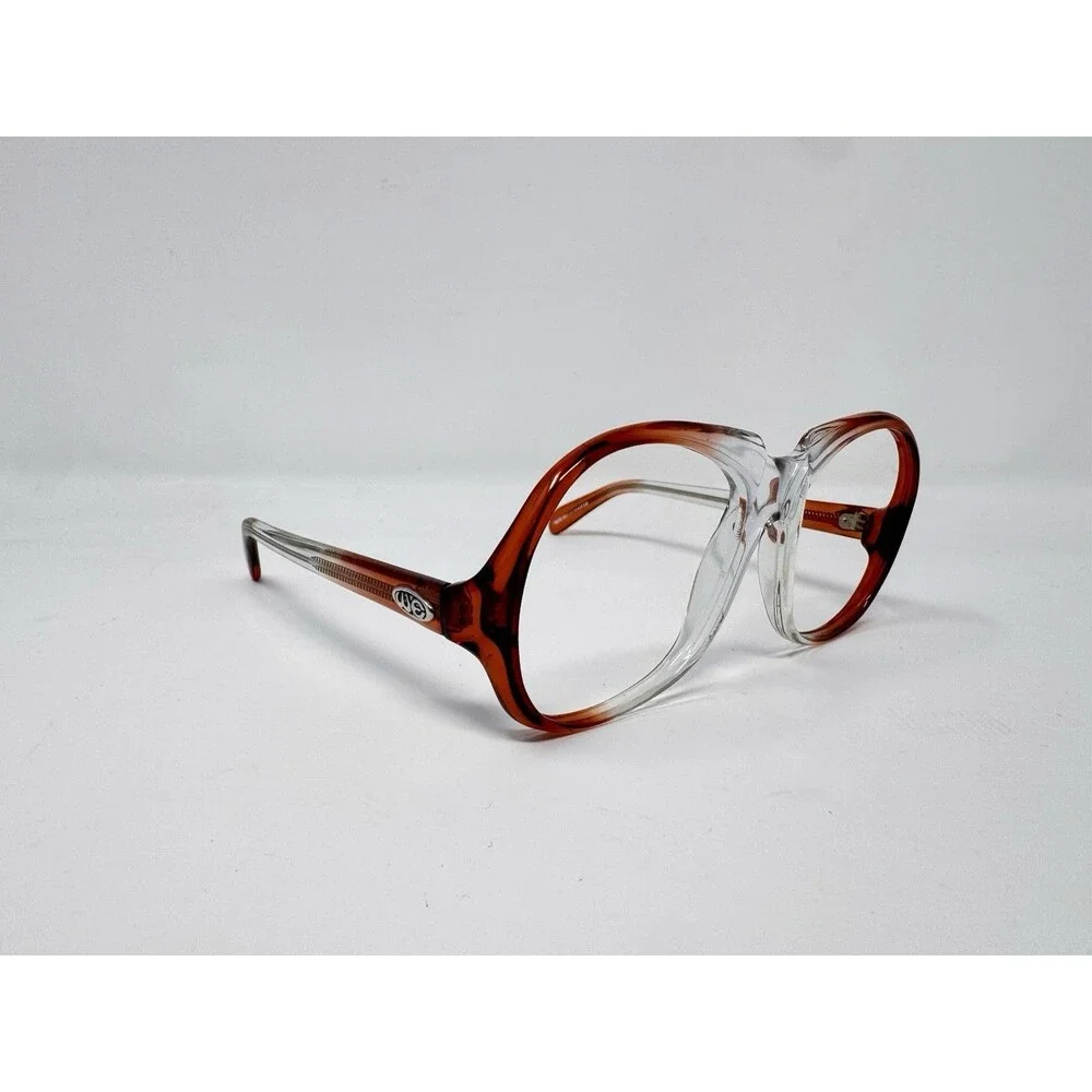 Winbeldon Ruby Vintage Eyeglass Frames Only 50-17-135 Orange Clear UK New Old St
